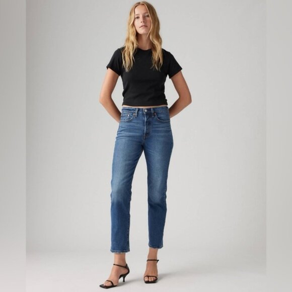 Levi’s Wedgie Fit Jeans Blue Size 27 x 94cm - Picture 1 of 12